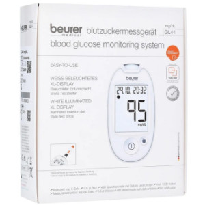 BEURER GL44 Blutzuckermessgerät mg/dl weiß