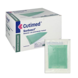 CUTIMED Sorbact Saugkompressen 10x10 cm