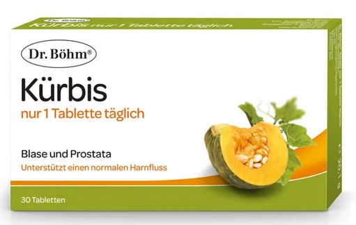 KÜRBIS nur 1 Tablette täglich Dr.Böhm