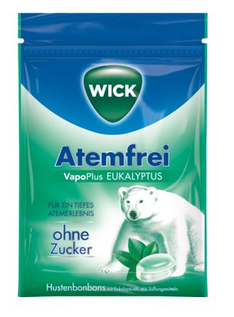 WICK Atemfrei Eukalyptus Bonbons o.Zucker Clickbox
