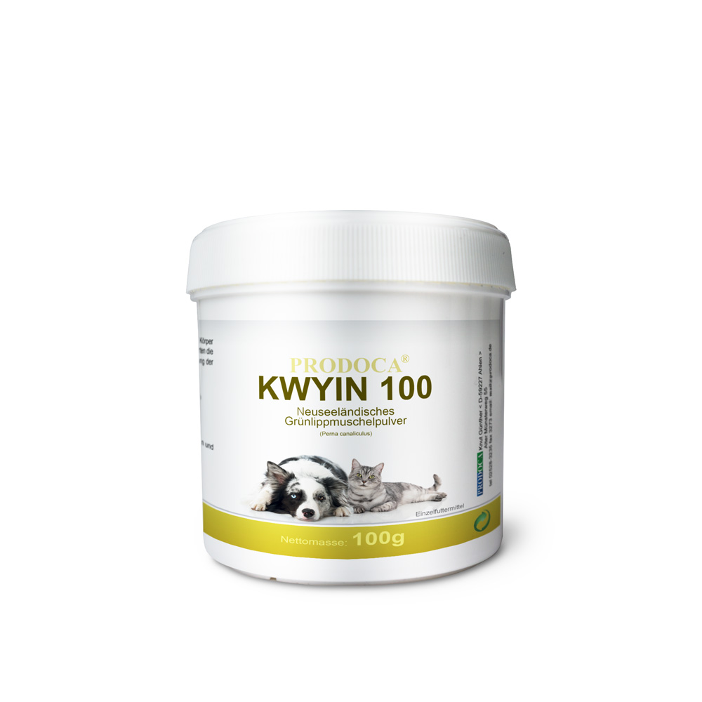 GRÜNLIPPENMUSCHEL KWYIN 100 Pulver f.Hunde/Katzen
